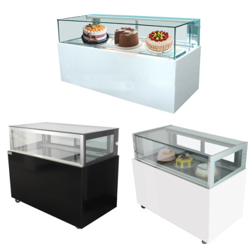 custom size Right angle counter freezer cabinet refrigerated cake display case